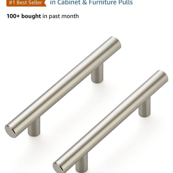 Ravinte 6 Pack 5 inch Kitchen Cabinet Handles Cabinet Pulls Brushed Nickel - Picture 1 of 6